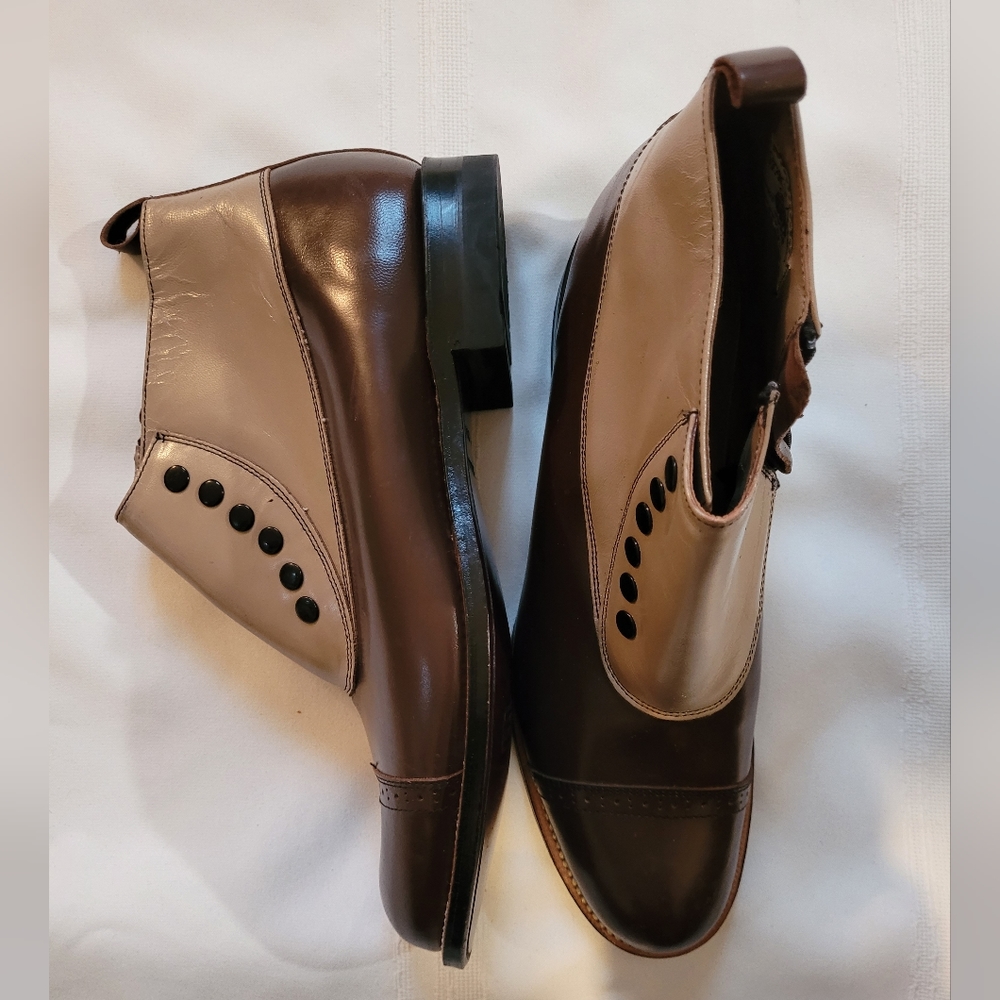 Stacy Adam's Leather Spats Boots